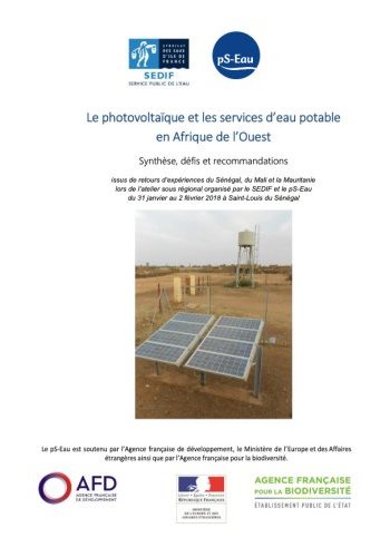 Le photovoltaïque et les services d'eau potable en Afrique de l'Ouest : synthèse, défis et recommandations